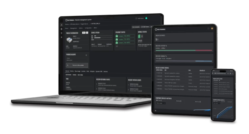Teltonika RMS connect for remote management of enterprise equipment