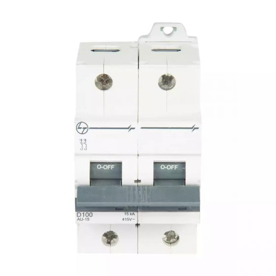 AU15S21003D AU HR MCB 100A DP 240V AC 15kA D Curve