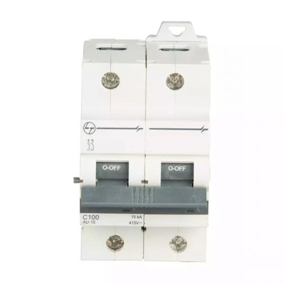 AU15S21253C AU HR MCB 125A DP 240V AC 15kA C Curve