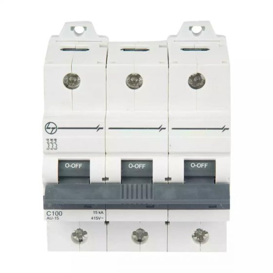 AU15S31253D AU HR MCB 125A TP 415V AC 15kA D Curve