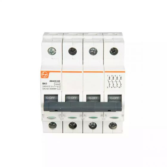 BB40160B EXORA MCB 16A FP 415V AC 10kA B Curve