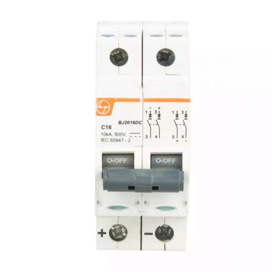 BJ2020DC EXORA MCB 20A DP 500V DC 10kA C Curve