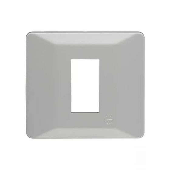 CB91101FI11 entice 1 module plate- Ice Silver
