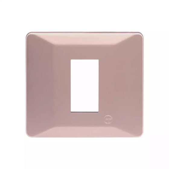 CB91101FL11 entice 1 module plate- Rose Gold