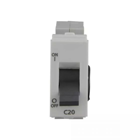CB91101KW20 entice 20A SP Mini MCB 3 kA White