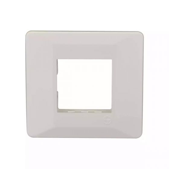 CB91102FW00 entice 2 module grid frame + 2 Module Cover White