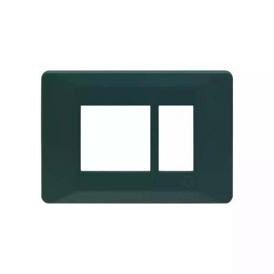 CB91103FD11 entice 3 module plate- Bottle Green