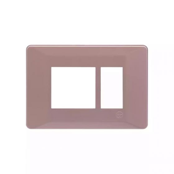 CB91103FL11 entice 3 module plate- Rose Gold