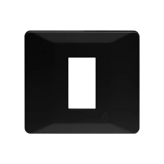 CB91104FB11 entice 4 module plate- Black Beauty