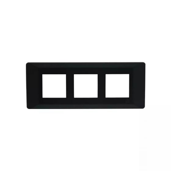 CB91106FB11 entice 6 module plate- Black Beauty