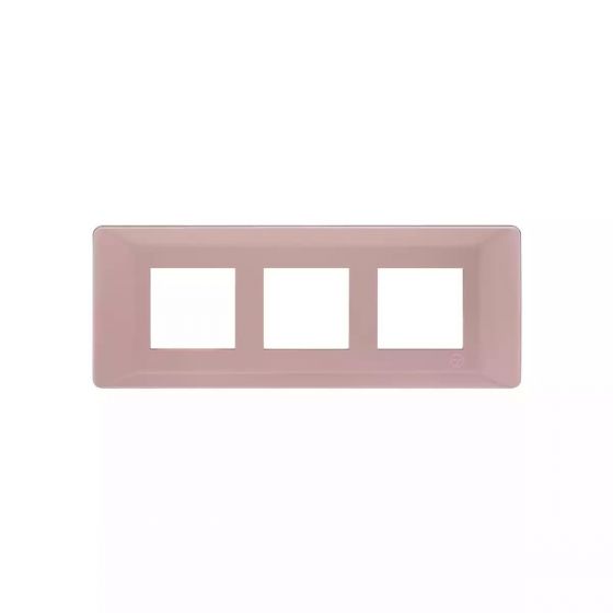 CB91106FL11 entice 6 module plate- Rose Gold