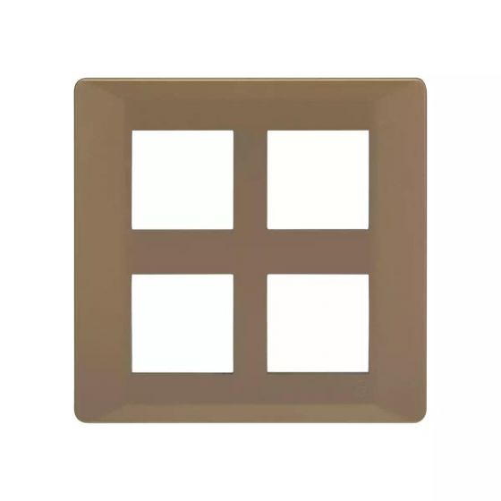 CB91108FR11 entice 8 M plate Horztl- Rustic Gold