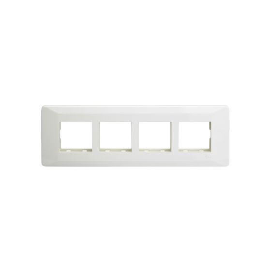 CB91108FW00 entice 8 module grid frame + 8 Module Cover Horizontal White