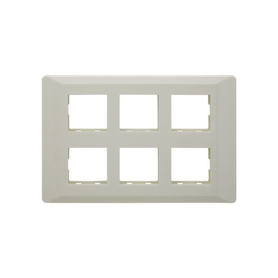CB91112FW00 entice 12 module grid frame + 12 Module Cove White