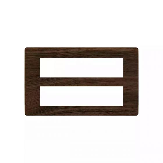 CB91116FA12 entice 16 module plate- Cinnamon Wood