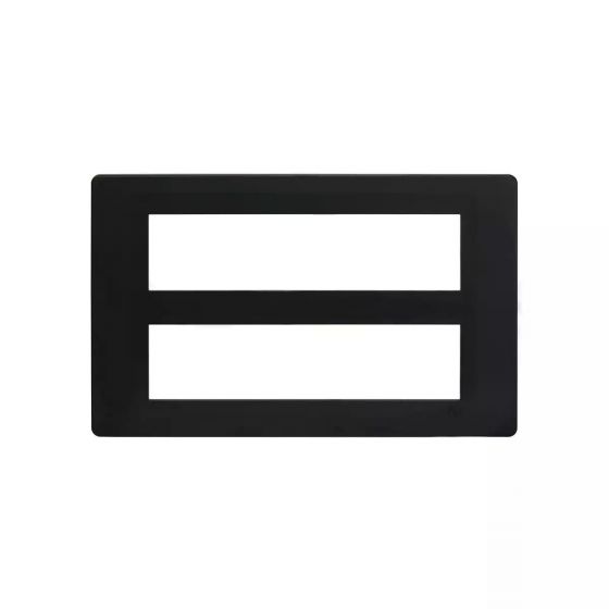 CB91116FB11 entice 16 module plate- Black Beauty