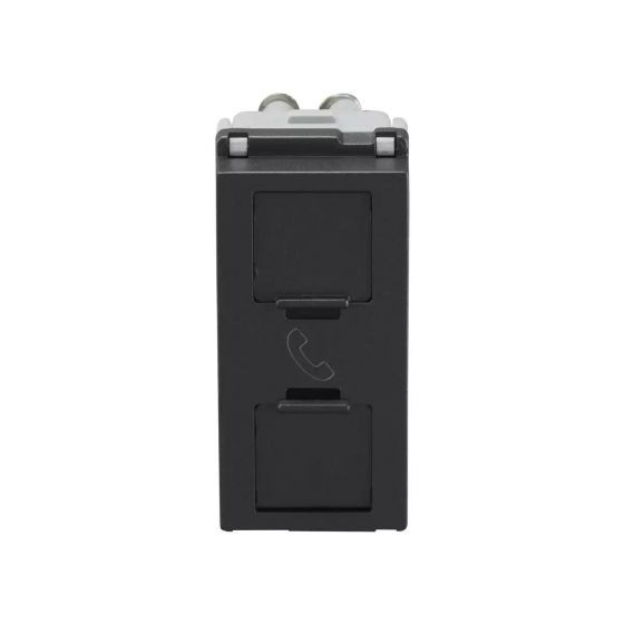 CB91201TG11 entice Twin RJ 11, 1M - Cha Grey