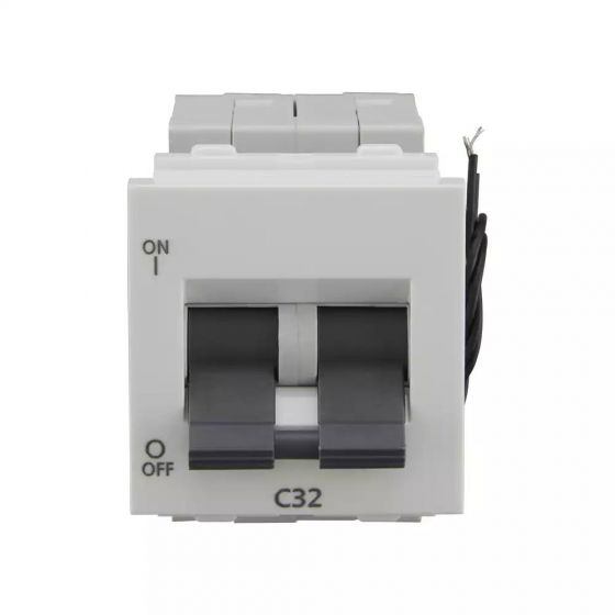 CB91202KW32 entice 32A DP Mini MCB 3 kA White