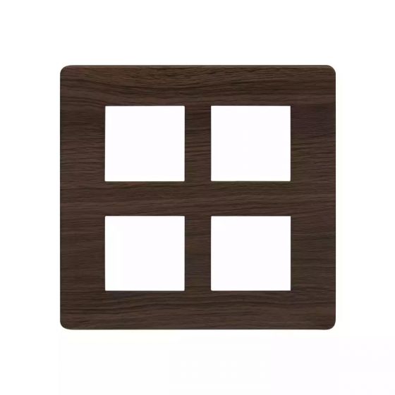 CB91208FA12 entice 8 M plate Square- Cinnamon Wood