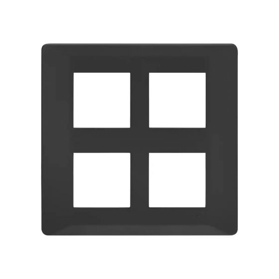 CB91208FG11 entice 8 M plate Square- Charcoal Grey