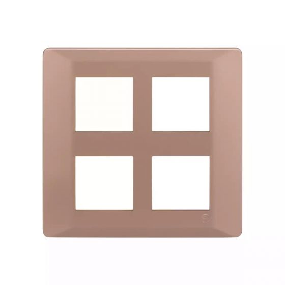 CB91208FL11 entice 8 M plate Square- Rose Gold
