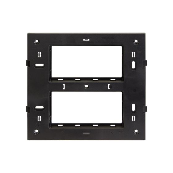 CB91208FW00 entice 8 module grid frame + 8 Module Cover Square White