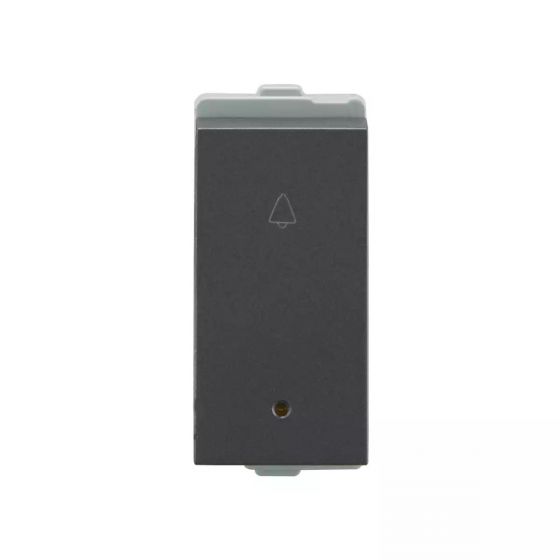 CB91301BG10 entice bell push 10A ind 1M - Cha Grey