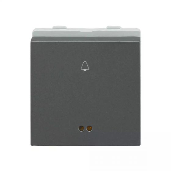 CB91302BG10 entice bell push 10A ind 2M - Cha Grey