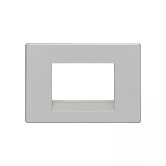 CB92103FS01 englaze 3 module plate M Silver