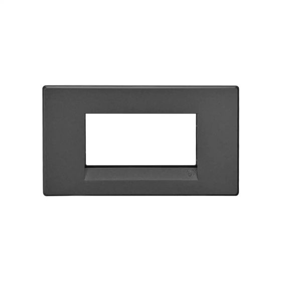 CB92104FM01 englaze 4 module plate M Grey