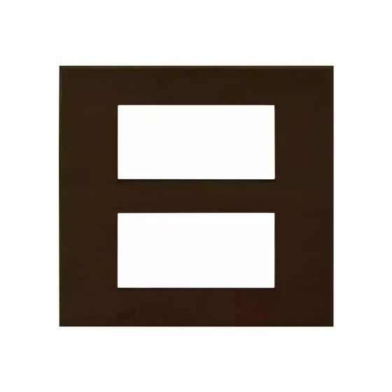 CB92208FM04 englaze 8 M Mocha Wood plate Square