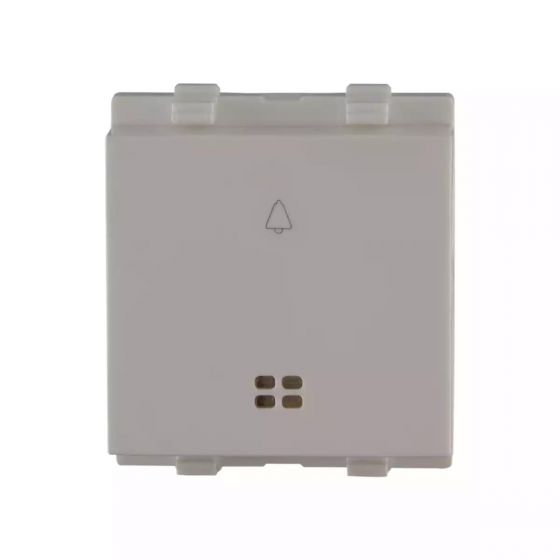 CB93302BW06 enGem bell push 6A with indicator 2M White