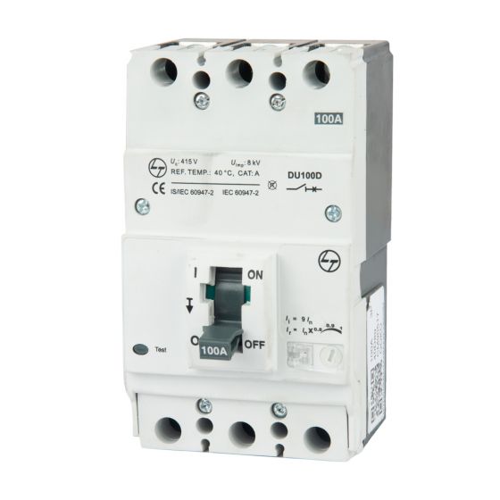 CM90517OOHO DU100D MCCB 63A 3P 415V AC 18KA Thermal Magnetic 50/60 Hz
