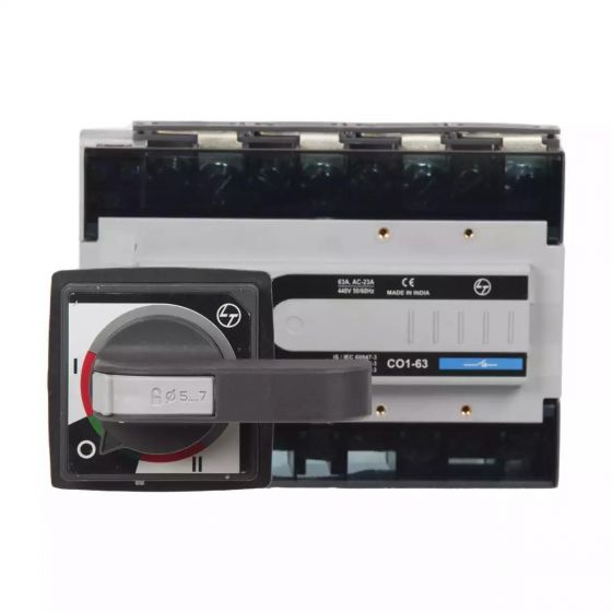 CO10630OOOO C-Line Manual Changeover Switch FR1 63A 4P 415V AC Open Execution Extended Handle