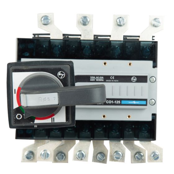 CO11250OOOO C-Line Manual Changeover Switch FR1 125A 4P 415V AC Open Execution Extended Handle
