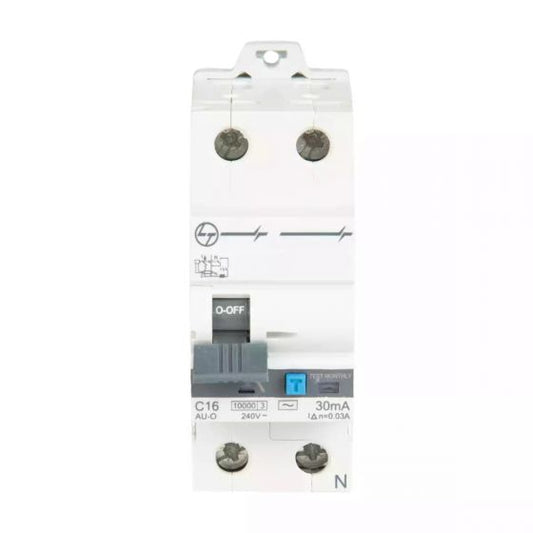 AUF3C202510 AU RCBO 25A DP 240V AC 10kA 100mA C Curve