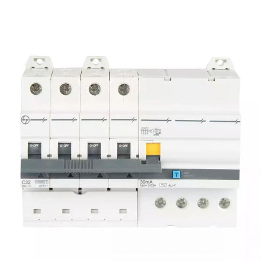 AUF3C401603 AU RCBO 16A FP 415V AC 10kA 30mA C Curve