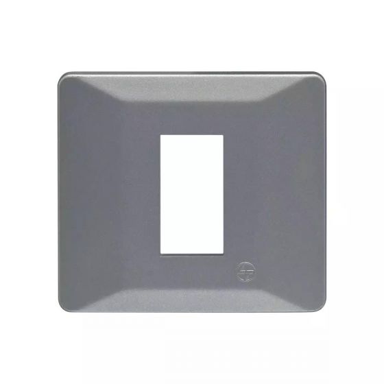 CB91101FE11 entice 1 module plate- Eco Grey