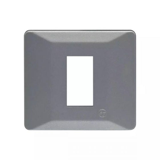 CB91101FE11 entice 1 module plate- Eco Grey