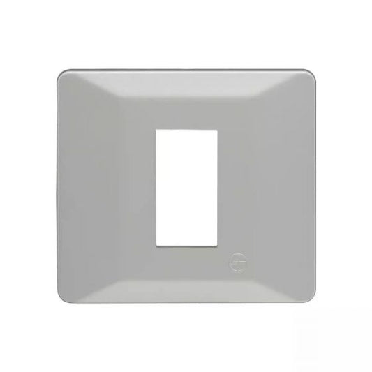 CB91101FI11 entice 1 module plate- Ice Silver
