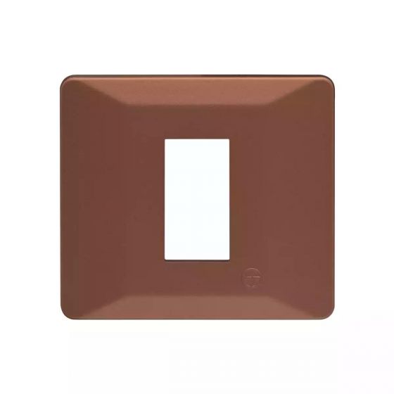 CB91101FS11 entice 1 module plate- Firestorm Orange