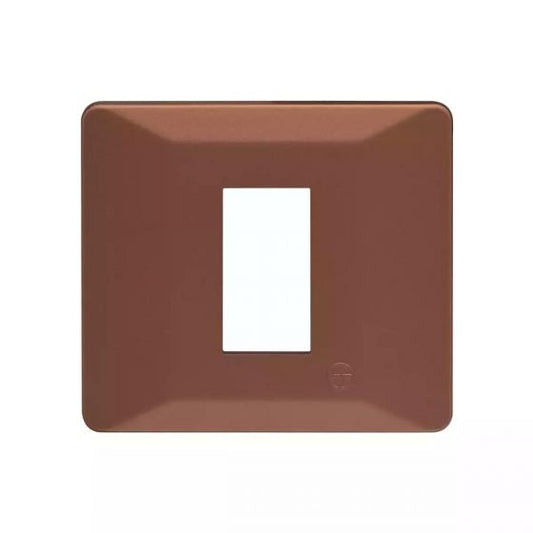 CB91101FS11 entice 1 module plate- Firestorm Orange