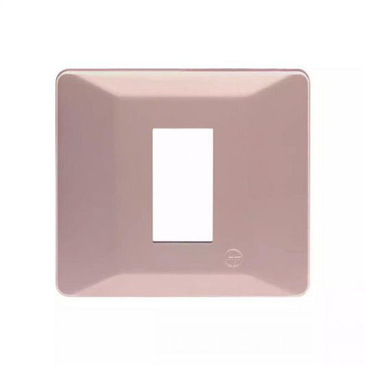 CB91102FL11 entice 2 module plate- Rose Gold