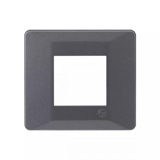 CB91102FM11 entice 2 module plate- Metallic Grey