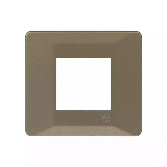 CB91102FR11 entice 2 module plate- Rustic Gold