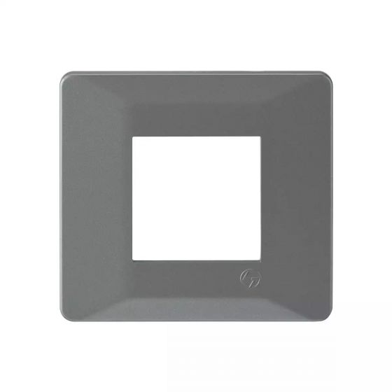 CB91103FE11 entice 3 module plate- Eco Grey