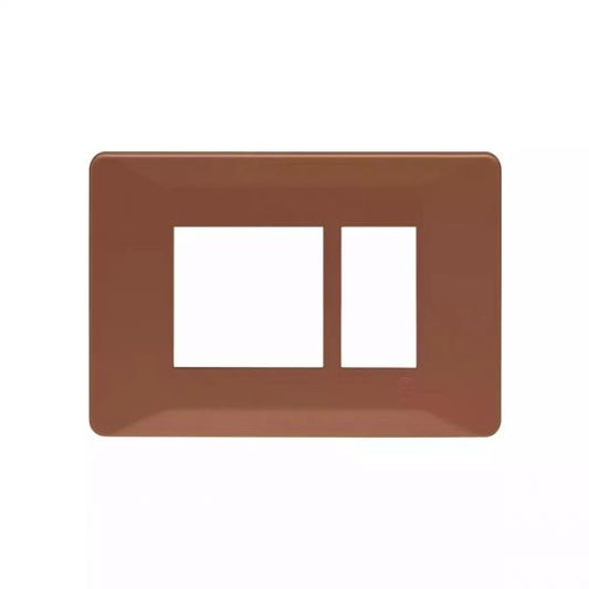 CB91103FS11 entice 3 module plate- Firestorm Orange
