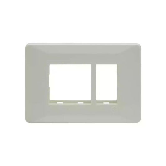CB91103FW00 entice 3 module grid frame + 3 Module Cover White