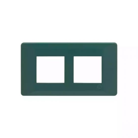 CB91104FD11 entice 4 module plate- Bottle Green
