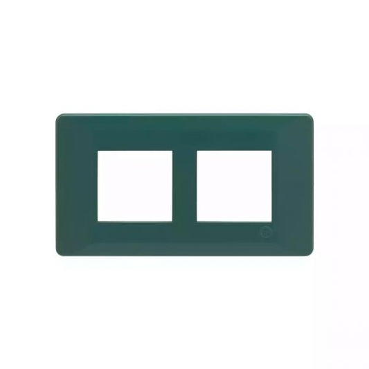 CB91104FD11 entice 4 module plate- Bottle Green